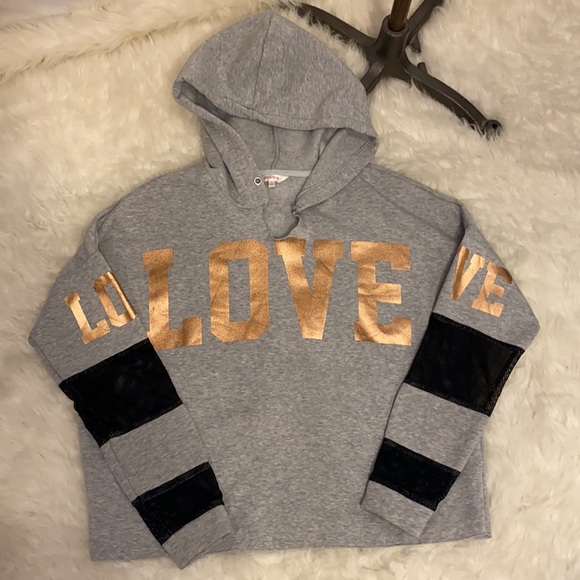 Stella tweed gold rose love  sweater - Picture 4 of 9